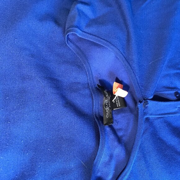 AUGUST SILK WOMAN blue button down cardigan, size 1X. - Picture 3 of 3